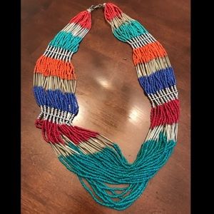 Lane Bryant Beaded Tribal Necklace